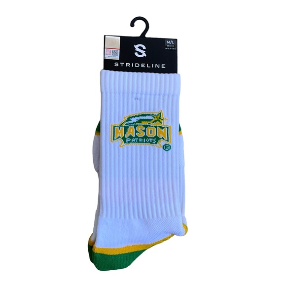 Strideline NCAA George Mason Patriots Full Knit Crew Socks - Picture 4 of 13